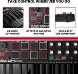 Akai Mpkmini 2 Müzik Prodüksiyonu Klavye Kontrol Cihazı Siyah