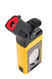 Cohiba Tek Torch Pürmüz Dahili S-V Cut & İğneli Sarı Siyah Metal Puro Çakmağı