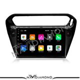  PEUGEOT 301 BLACK (9 INCH) 2 GB RAM 16 GB HAFIZA ANDROİD 11 NAVİGASYON OEM MULTIMEDİA TEYP