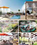 HOMENOTE Otomatik Zamanlayıcılı Prinç Sisleme ve Soğutma Sistemi (23 Metre)