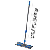 Teleskopik Saplı Mandallı Mop 140 CM Mikrofiber Bezli 