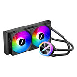 1Stplayer Thunderstorm TS1 240 ARGB 240mm AM5/1700P Siyah İşlemci Sıvı Soğutucu