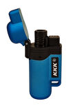 PremiumQuality Açık Mavi Plastik Tek Torch Pürmüz Puro Çakmağı