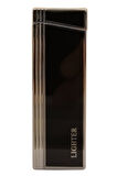 PremiumQuality Gümüş - Siyah Tek Torch Pürmüz Metal Puro Çakmağı