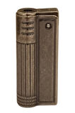 PremiumQuality Fırçalı Gümüş Tek Torch Pürmüz Metal Puro Çakmağı
