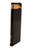 PremiumQuality Siyah - Bronz Tek Torch Pürmüz Metal Puro Çakmağı