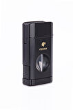 Parmida 3 Torch Pürmüz Siyah Dahili V Kesicili Metal Puro Çakmağı