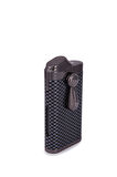 Parmida Çift Torch Pürmüz Karbon Desenli Gunmetal Metal Puro Çakmağı