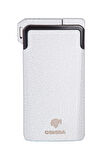 Cohiba Tek Torch Pürmüz & Soft Flame Fırçalı Gümüş Metal Puro & Pipo Çakmağı