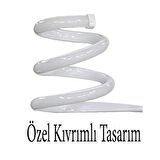 Spiral Led Avize 3lü Kollu Model Avize Beyaz