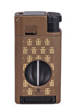 Cohiba Çift Torch Pürmüz Trinidad Özel Üretim Dahili Delici & V Kesici Metal Puro Çakmağı