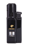 Cohiba 3 Torch Pürmüz Siyah Metal Puro Çakmağı