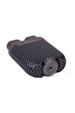 Parmida Tek Torch Pürmüz Karbon Desenli Gunmetal Metal Puro Çakmağı