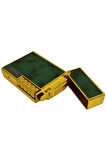 Black Martin Soft Flame Yeşil-Gold Metal Çakmak