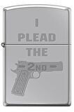Zippo Çakmak I Plead The 2nd High Polish Chrome