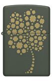 Zippo Çakmak 48501-100099 Four Leaf Clover Design