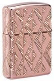 Zippo Çakmak 49702 Geometric Diamond Pattern Design 49702-090567