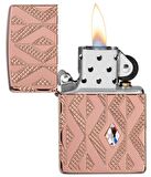 Zippo Çakmak 49702 Geometric Diamond Pattern Design 49702-090567