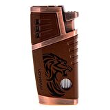 Parmida 2 Torch Pürmüz Bronz Desenli Puro Çakmağı