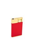 Parmida Tek Torch Pürmüz Kırmızı-Gold Metal Puro Çakmağı