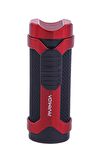 Parmida 3 Torch Pürmüz Kırmızı-Siyah Puro Çakmağı