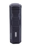 Parmida 3 Torch Pürmüz Siyah Puro Çakmağı