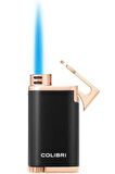 Colibri Belmont Tek Torch Pürmüz Siyah - Rose Gold Puro Çakmağı