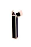 Parmida Slim Siyah-Gold Soft Flame Metal Çakmak