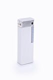 Parmida Gümüş Düz İşlemeli Soft Flame Metal Çakmak