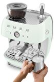 Smeg Pastel Yeşil Öğütücülü Espresso Kahve Makinesi EGF03PGEU