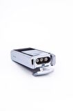 Parmida 3 Torch Pürmüz Mat Siyah-Gümüş Metal Puro Çakmağı