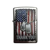 Zippo Çakmak 56161 American Flag Thank You Design
