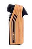 Parmida Ahşap Desenli Soft Flame Pipo Çakmağı