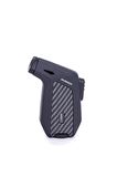 Parmida Tek Torch Pürmüz Karbon Desenli Mat Siyah Masa Tipi Puro Çakmağı