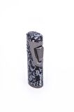 Parmida Skull Design Çift Torch Pürmüz Siyah Metal Puro Çakmağı