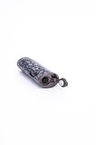 Parmida Skull Design Çift Torch Pürmüz Siyah Metal Puro Çakmağı