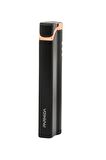 Parmida Tek Torch Pürmüz Siyah Metal Puro Çakmağı
