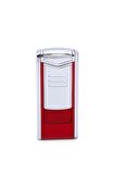 Parmida 3 Torch Pürmüz Kırmızı-Gümüş Metal Puro Çakmağı