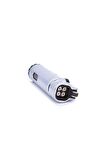 Parmida 4 Torch Pürmüz Gümüş Metal Puro Çakmağı