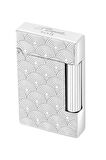 S.T. Dupont Initial Guilloche Gümüş Daire İşlemeli Puro Çakmağı 20844