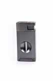 Parmida Çift Torch Pürmüz Gunmetal V-Cut Puro Çakmağı