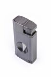 Parmida Çift Torch Pürmüz Gunmetal V-Cut Puro Çakmağı