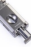 Parmida Çift Torch Pürmüz Gunmetal V-Cut Puro Çakmağı