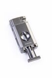 Parmida Çift Torch Pürmüz Gunmetal V-Cut Puro Çakmağı