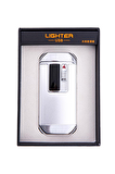Parmida Gümüş Multifonksiyonel Çakmak (Tek Torch Puro Çakmağı, Elektrikli Çakmak, Powerbank, El Feneri)