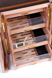 PremiumQuality Santa Rosa Ahşap 4 Çekmeceli Sedir Humidor Puro Kutusu