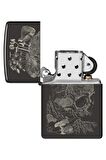 Zippo Çakmak 48590-103654 24756 Skull Mushroom Design