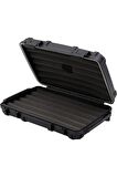 Cigar Caddy 5 XL 60 Ring Siyah Travel Humidor Puro Kutusu