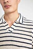 DeFacto Regular Fit Polo Yaka Çizgili Kısa Kollu Tişört B6532AX24SPER238