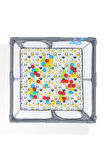 Original Playard Güvenli Bebek Ve Çocuk Oyun Alanı Oyun Parkı 125x125 Oyun Matı Ve Topları
